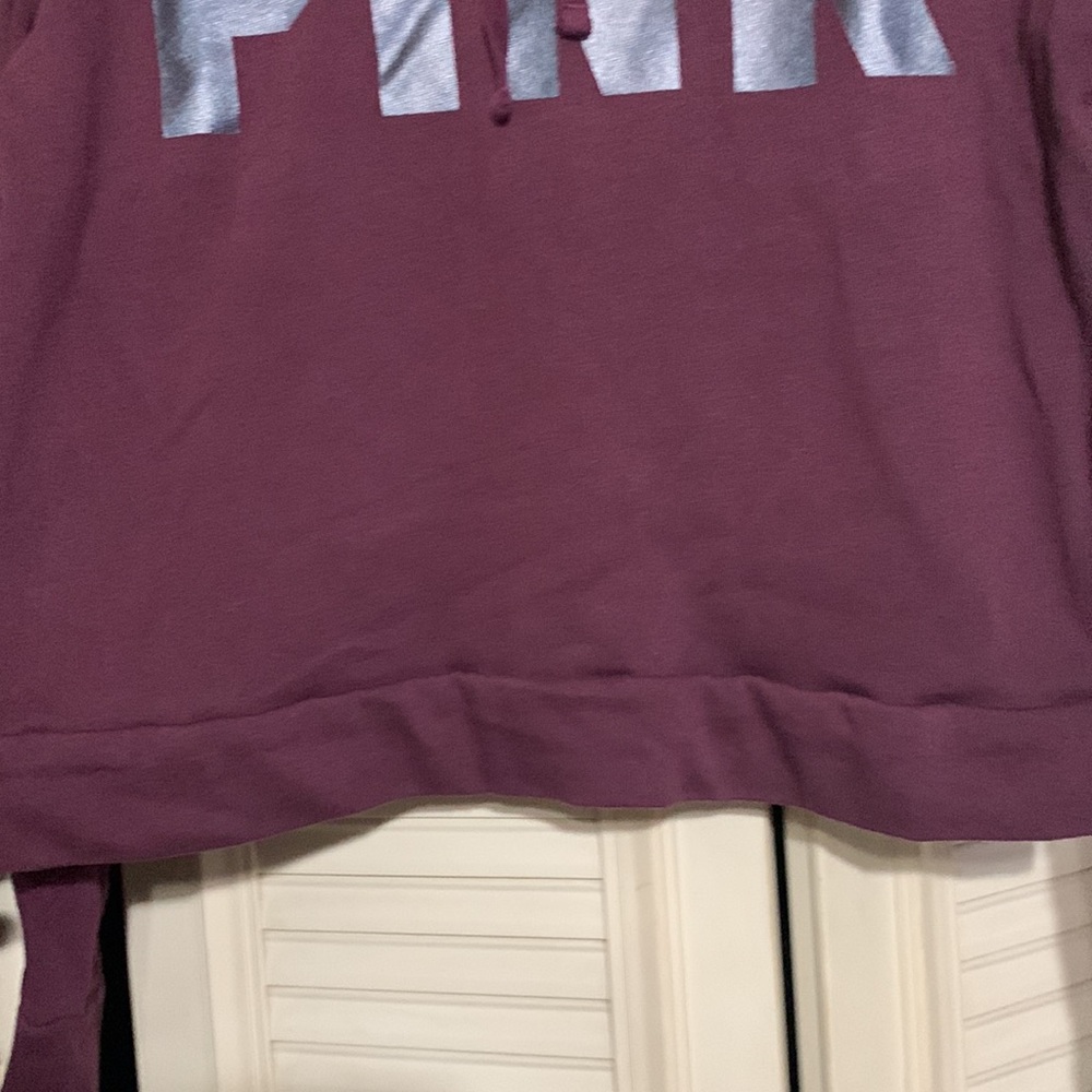 PINK by Victoria’s Secret Burgundy Sweatshirt / Hoodie size S - Picture 5 of 7